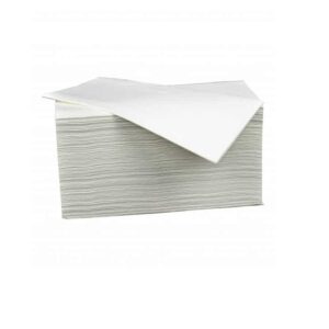 Essuie-mains jetables blanc 40 x 80 cm non tissé, 100 pièces