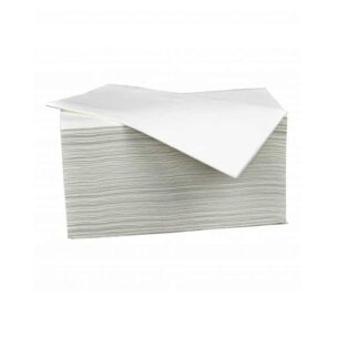 Wegwerphanddoek wit 40 x 80 cm non woven, 100 stuks