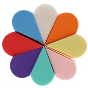 Éponge de maquillage en forme de cœur 3.8x2.4cm, 8 pièces