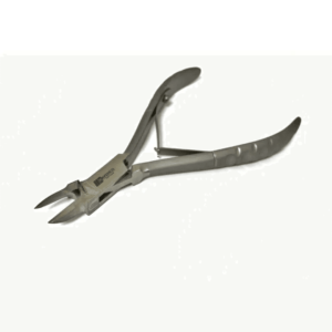 Hoektang Stainless/Kobalt rond/spits 12 cm