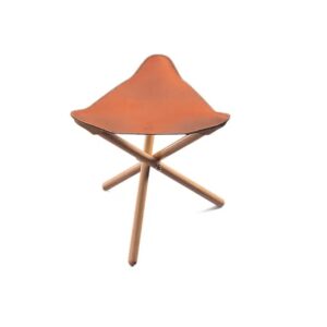 Tabouret ambulatoire en cuir Suda