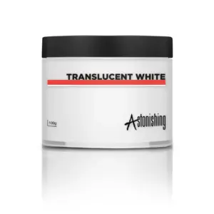 Astonishing Acrylic Powder Translucent White