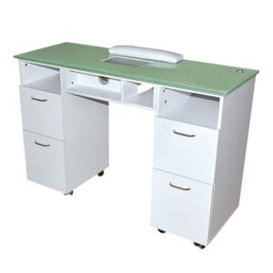 Sibel Table de Manucure Amelie sur Roulettes avec Aspirateur Intégré