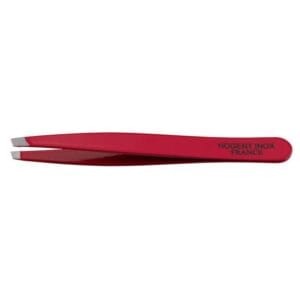 Pince à épiler Pro Biseautée Rouge, 9,5 cm