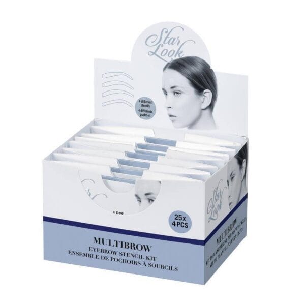 multibrow wenkbrauw sjabloonkit per pak van 4st