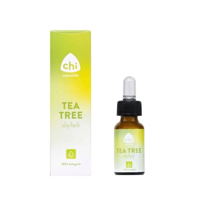Chi-Tea-Tree-olie-BIO-10-ml.png Chi Huile Essentielle de Tea Tree Biologique