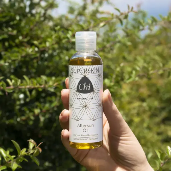 superskin aftersun oil in hand social